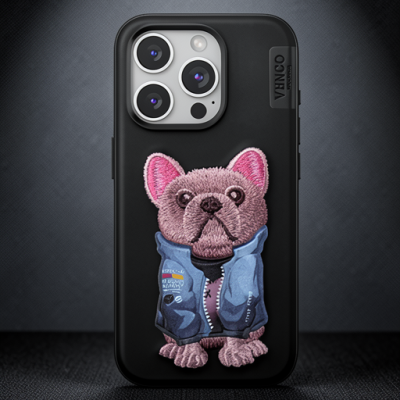 Venco Apple İphone 15 Pro Cute Desenli Kapak - Siyah