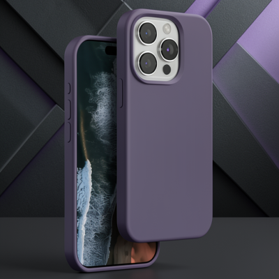 Venco Apple İphone 15 Pro Max Home Magsafe Kapak - Derin Mor