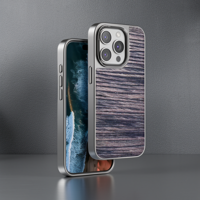 Venco Apple İphone 15 Pro Wave Kapak - Kahverengi