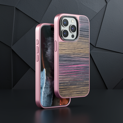 Venco Apple İphone 15 Pro Wave Kapak - Pembe