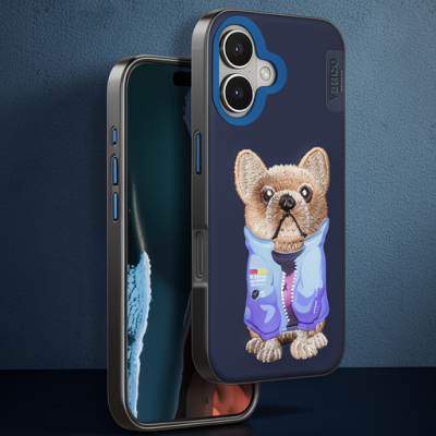 Venco Apple İphone 16 Cute Desenli Kapak - Lacivert