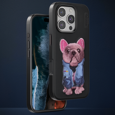 Venco Apple İphone 16 Pro Max Cute Desenli Kapak - Siyah