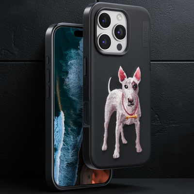 Venco Apple İphone 16 Pro Max Perma Desenli Kapak - Siyah