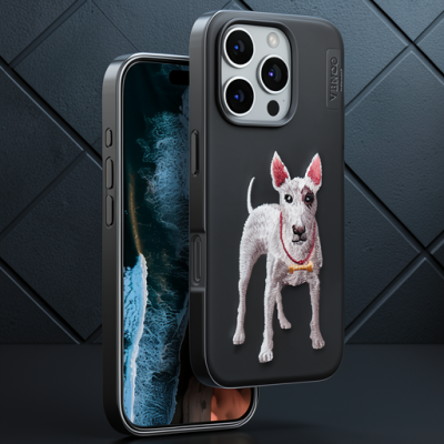 Venco Apple İphone 16 Pro Perma Desenli Kapak - Siyah