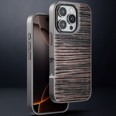 Venco Apple İphone 16 Pro Wave Kapak - Kahverengi