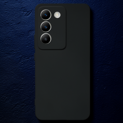 Vivo V30 Lite 4g Kılıf First Silikon - Siyah