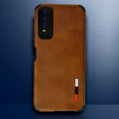 Vivo Y11s Kılıf Loop Deri Silikon - Kahverengi