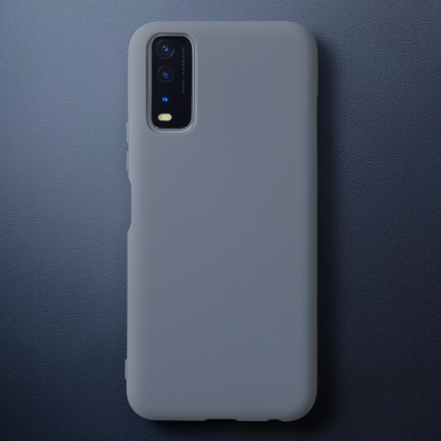 Vivo Y11s Kılıf Nano İçi Kadife Silikon - Gri