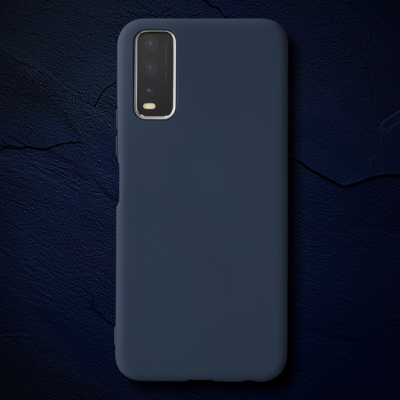 Vivo Y11s Kılıf Nano İçi Kadife Silikon - Lacivert