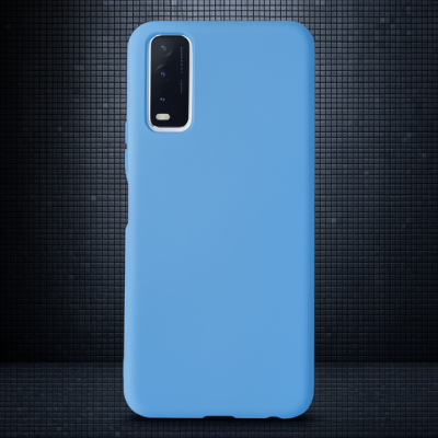 Vivo Y11s Kılıf Nano İçi Kadife Silikon - Mavi