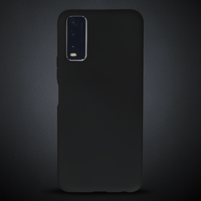 Vivo Y11s Kılıf Nano İçi Kadife Silikon - Siyah