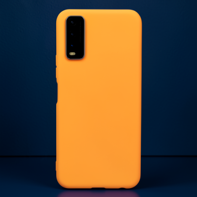Vivo Y11s Kılıf Nano İçi Kadife Silikon - Turuncu