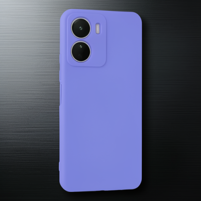 Vivo Y16 Kılıf First Silikon - Lila