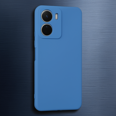 Vivo Y16 Kılıf First Silikon - Mavi