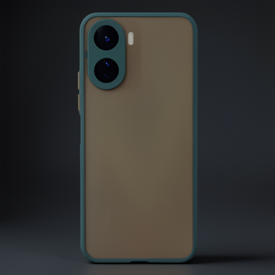 Vivo Y16 Kılıf Montreal Silikon Kapak - Yeşil