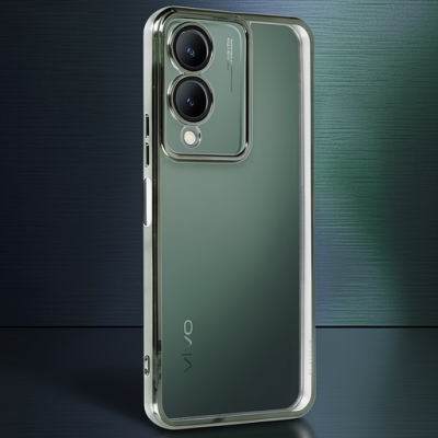 Vivo Y17s Kılıf Razer Lensli Silikon - Yeşil