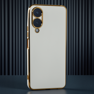 Vivo Y17s Kılıf Volet Silikon - Beyaz