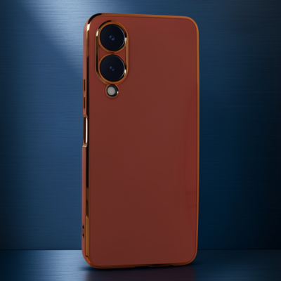 Vivo Y17s Kılıf Volet Silikon - Kırmızı