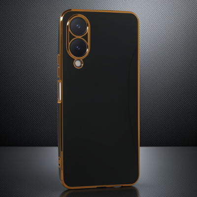 Vivo Y17s Kılıf Volet Silikon - Siyah