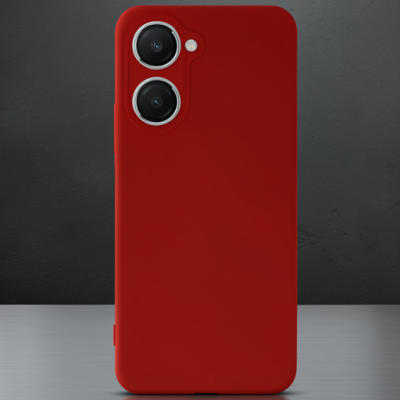 Vivo Y18 Kılıf First Silikon - Kırmızı