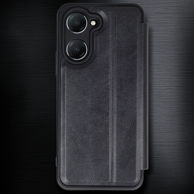 Vivo Y18 Kılıf Flip Cover - Siyah