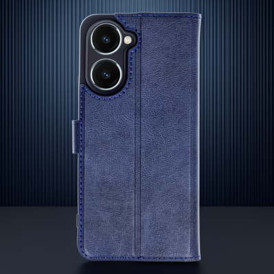 Vivo Y18 Kılıf Trend S Plus Kapaklı Kılıf - Lacivert