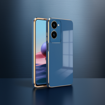 Vivo Y18 Kılıf Volet Silikon - Mavi