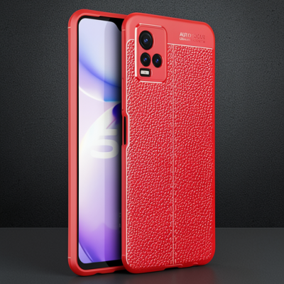 Vivo Y21s Kılıf Auto Focus Kapak - Kırmızı