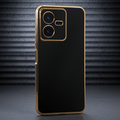 Vivo Y22 2022 Kılıf Volet Silikon - Siyah