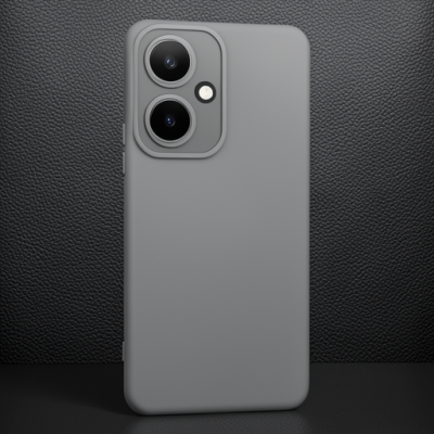 Vivo Y27 Kılıf Nano İçi Kadife Silikon - Gri