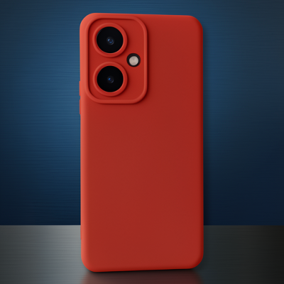 Vivo Y27 Kılıf Nano İçi Kadife Silikon - Kırmızı