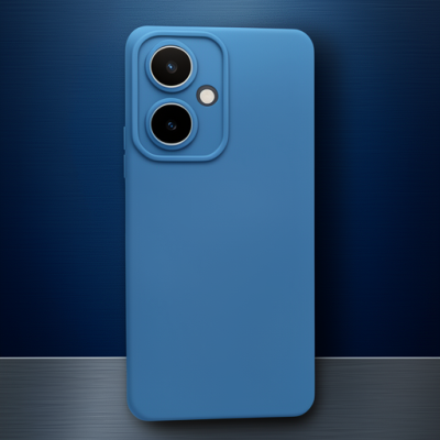 Vivo Y27 Kılıf Nano İçi Kadife Silikon - Mavi
