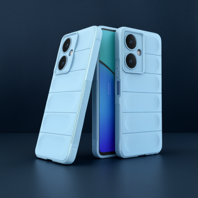 Vivo Y27 Kılıf Optimum Silikon - Sky Blue