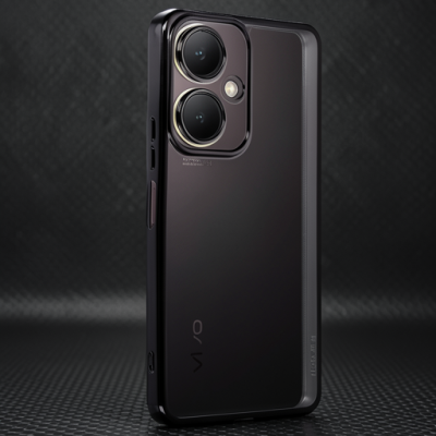 Vivo Y27 Kılıf Razer Lensli Silikon - Siyah