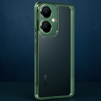 Vivo Y27 Kılıf Razer Lensli Silikon - Yeşil