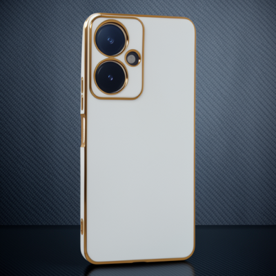 Vivo Y27 Kılıf Volet Silikon - Beyaz