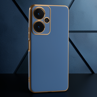 Vivo Y27 Kılıf Volet Silikon - Mavi
