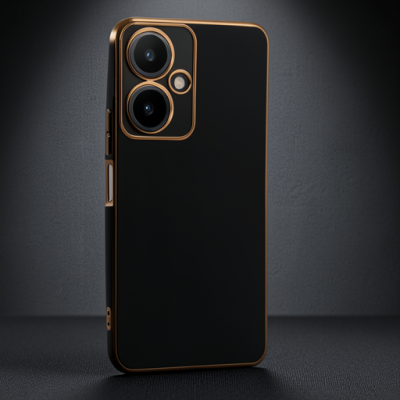 Vivo Y27 Kılıf Volet Silikon - Siyah
