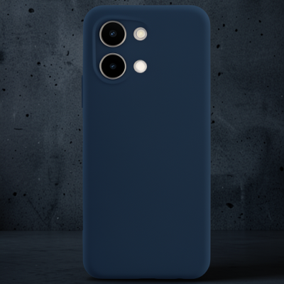 Vivo Y28 Kılıf First Silikon - Lacivert