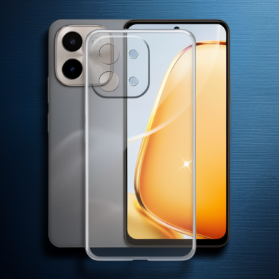 Vivo Y28 Kılıf Lüx Şeffaf Silikon