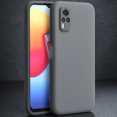 Vivo Y53s Kılıf Nano İçi Kadife Silikon - Gri