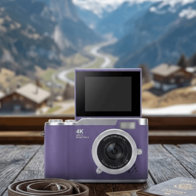 Vlog Kamera 4K Video 48 MP Otomatik Odaklı Flip Ekranlı