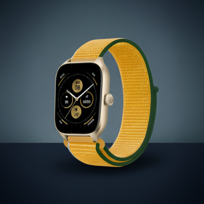 Watch 22mm Hasırlı Cırtcırtlı Kordon - Sarı