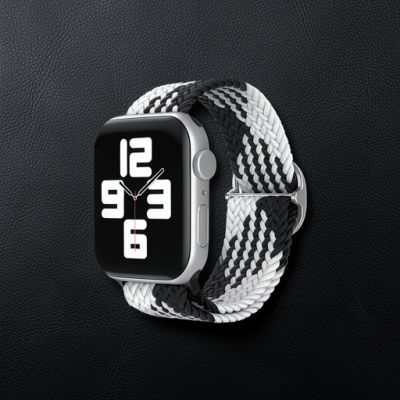 Watch 22mm Kordon - Siyah-beyaz