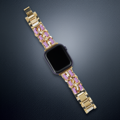 Watch 22mm Kr405 Metal Bakla Kordon (saat Değildir) - Lila