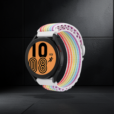 Watch 22mm Kr410 Kumaş Kordon - Gökkuşağı