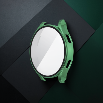 Watch 5 40mm Wall Camlı Kasa Ekran Koruyucu - Koyu Yeşil