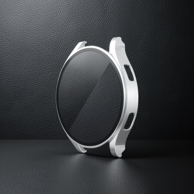Watch 5 44mm Wall Camlı Kasa Ekran Koruyucu - Gümüş