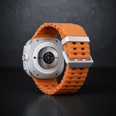 Watch 7 Ultra Kr417 Rug Silikon Kordon - Turuncu