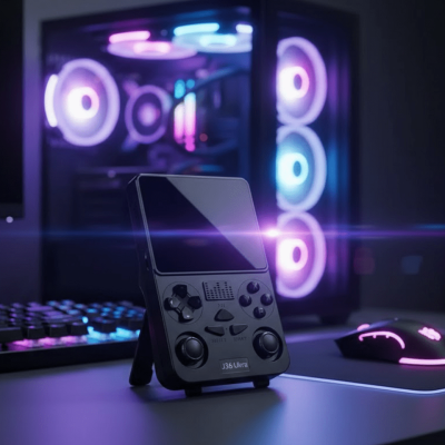 Wi-Fi Özellikli Taşınabilir Retro Oyun Konsolu Analog Joystickli